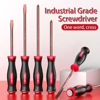 Отвертка многофункциональная плоская крестовая отвертка бытовой базовый противоскользящий ручной отверточный инструмент