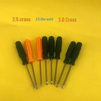 Отвертка Phillips 2,5 мм/3,0 мм светло-оранжевого и черного цвета для электрических дверей, игрушек с дистанционным управлением и многого другого.