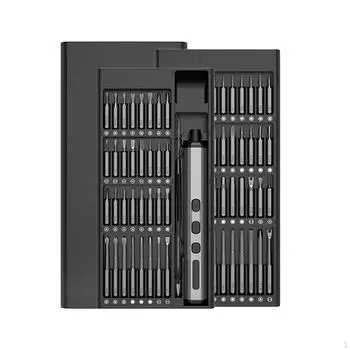 Отвертка с 64 битами, противоскользящая ручка