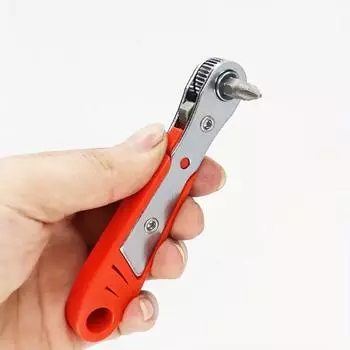 Отвертка с храповым механизмом для узких мест, спереди и сзади, локтевой ключ, изгиб под прямым углом, крестовая отвертка, стальной материал