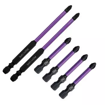 Отвертки из легированной стали, крестовые сверла черного цвета 4pcs 50mm