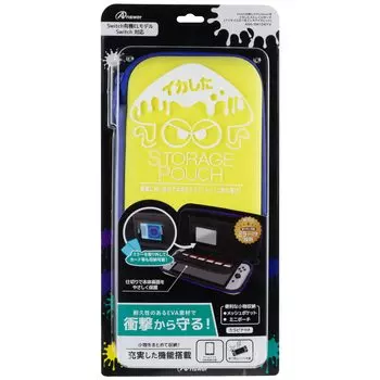 Ответ Чехол для хранения OLED-консоли Switch с охлаждением, желтые чернила, функция для защиты содержимого от модели/Switch (Чернила и фиалка) [Легкий/Портативный/Сумка для хранения/Жесткий]