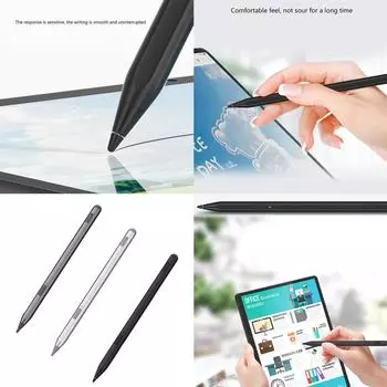 Отзывчивая сенсорная ручка USI 2.0 Стилус для Chromebook Увеличенное время использования, точное письмо Стилус с защитой от царапин чёрный