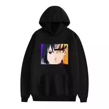 Ou Ma Riman Printed Casual Hooded Sweater Couple XS