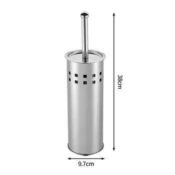 Ou Runzhe Туалетная щетка из нержавеющей стали с подставкой Бытовая уборка Мытье туалета Туалетная щетка Мягкая щетина Длинная ручка Щетка для чистки