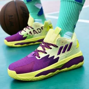 Оуэн Лиллард 8-го поколения настоящие спортивные баскетбольные кроссовки износостойкие амортизирующие студенческие кроссовки для бега на открытом воздухе мужские кроссовки 36