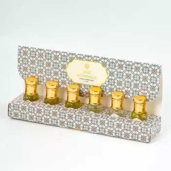 OUD ATTARWALA 6 x 6 мл Французский эфирное масло ДЛЯ УНИСЕКС Ароматы Комбинированный подарочный пробный пакет 36 мл | Парфюмерное масло без спирта | 6 x 6ml