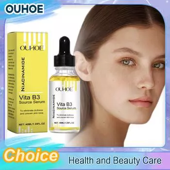OUHOE Niacinamide Face Serum Dark Spots Removal Brightening Rejuvenating Fade Melasma Hydrating Anti Wrinkle Vitamin B3 Essence 40ml boxed