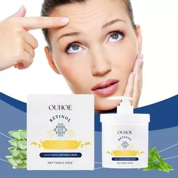 OUHOE Увлажняющий крем с ретинолом, укрепляющий кожу тела, разглаживающий кожу лица, глубоко питающий, увлажняющий и омолаживающий кожу 100 г 100g