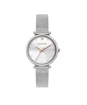 Oui & Me Etoile Часы из нержавеющей стали с серебристым циферблатом, кварцевые ME010296, женские