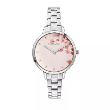 Oui & Me Fleurette Часы женские кварцевые из нержавеющей стали с розово-золотистым циферблатом ME010371 розового золота