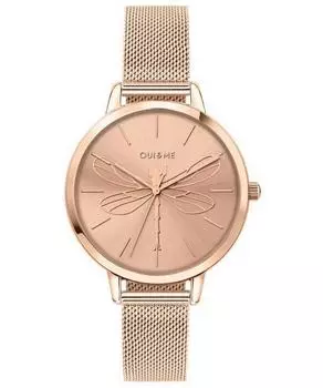 Oui & Me Grande Amourette Часы женские из нержавеющей стали цвета розового золота, кварцевые ME010035