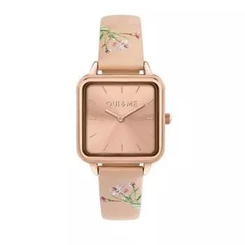 Oui & Me Harmonie Розовый кожаный ремешок Циферблат розовое золото Кварцевые ME010383 Женские часы розового золота