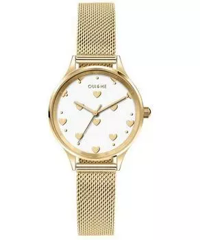 Oui & Me Minette Женские часы с желтым золотом циферблата и золотистым нержавеющим стальным корпусом, кварцевые ME010171