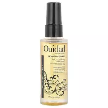 Ouidad, Масло Монгонго, многофункциональное средство для вьющихся волос, для всех типов вьющихся волос, 1,7 жидких унций (50 мл)