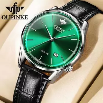 OUPINKE Новые Деловые и досуговые Мужские часы Модные механические Часовщики Высококачественные часы