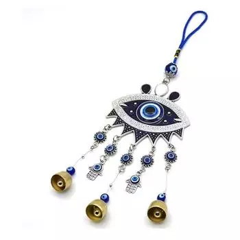 OurWarm ветровые колокольчики, злые глаза, настенные фронтоны, колокольчики, подвесные украшения ручной работы, для автомобиля, кухни, дома, сада, патио, офиса