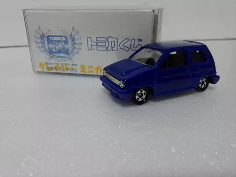 Out of print Tomica Tomica Kuji 1 Honda City Blue Crazy Mini Car Circle with case shipped from Amazon warehouse
