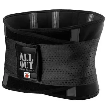 OUT POWER GRIP ALLOUT Waist Shaper Shape Up Belt для мужчин и женщин унисекс [ALL PRO] (Черный, Л) чёрный