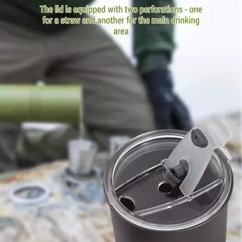 Outdoor 300ml Camping Hard Anodized Aluminum Water Cup with Folding Handle and Lid for Outdoor Camping Hiking