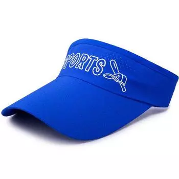 Outdoor Air Top Sun Protection Hat Female Summer UV Protection Beach Sun Hat Cycling Sports on Foot Cover Face Sun Hat Royal Blue(SPORTS) All yards