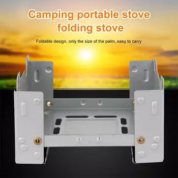 Уличная спиртовая горелка Мини складная твердотопливная восковая горелка Портативная походная спиртовая горелка Легкая пикниковая спиртовая горелка