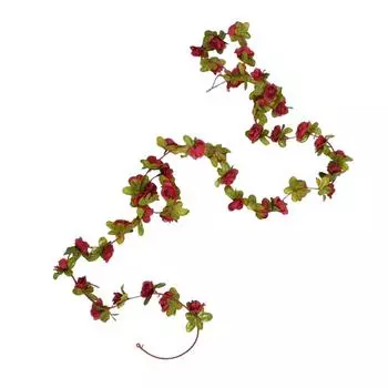 Outdoor Artificial Rose Garland Office Hotel Simulation Fake Vine Courtyard Patio Holiday Party Banquet Decoration