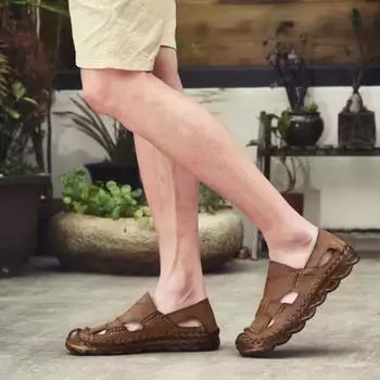 Outdoor Beach Shoes for Men Casual Man Sandals Summer Sale New Fashion Luxury 2024 Big Size In Welcome Deal Low Price Stylish H 38