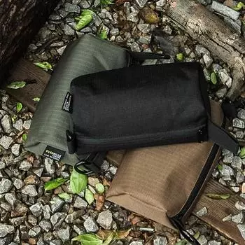 Outdoor Camping Accessory Storage Bag Waterproof Trapezoidal Miscellaneous Hanging Bag With Zipper Closure S чёрный