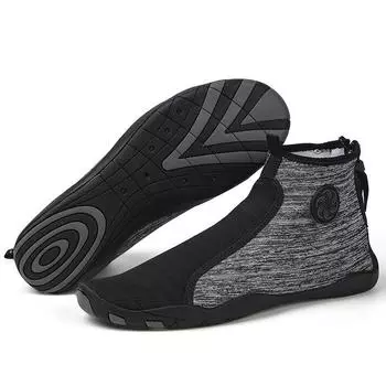 Outdoor creek shoes mountaineering breathable wading beach swimming shoes indoor fitness running light shoes 35 чёрный