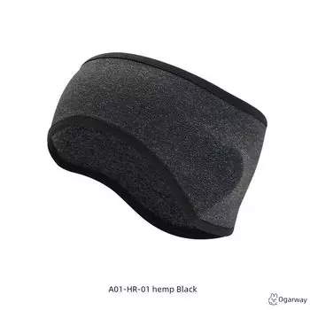 Outdoor Cross-Border Cold Protection Earflaps Velvet Cycling East Scratch Forehead Head Protection Sets Sports Winter Band. Hair Band Running Ruibao A01-HR-01 hemp Black All yards