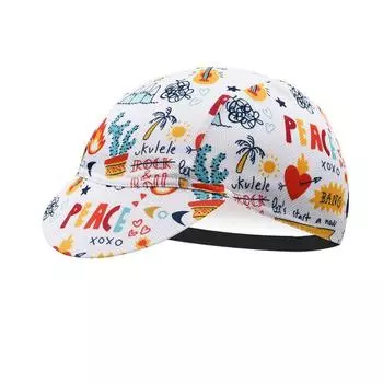 Outdoor Cycling Hat Sweat-Absorbent Breathable Print Sports Sunhat Quick-Drying Breathable Running Fitness Hat Wholesale White One size
