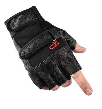 Outdoor Cycling Waterproof Finger Half-pat Performance Motorcycle Mountaineering PU Gloves One size