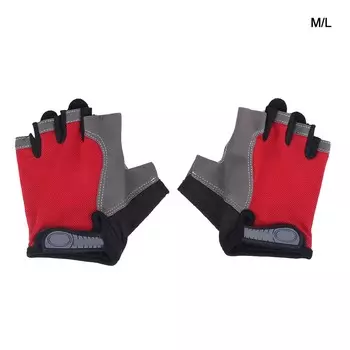 Спортивные перчатки с противоскользящим покрытием на половину пальца для занятий спортом на открытом воздухе, езды на велосипеде, скалолазания Half-Finger Gloves L