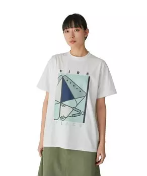 Outdoor Fireplace White [Snow Peak] T-Shirt