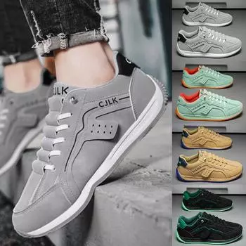 Outdoor Fitness Sneakers Male Fashion Running Sports Men Shoes Comfortable Soft Sole Casual Shoe New Sewing Jogging Sneaker 2024 39 чёрный
