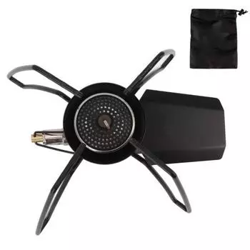 Outdoor Folding Gas Stove Mini Portable Strong Firepower Easy Control BBQ Camping Gas Stove