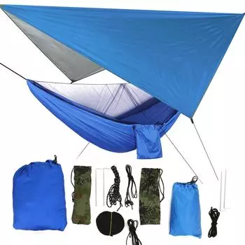Портативная москитная сетка для улицы, сада, двора, подвесной гамак, набор для путешествий, кемпинга (Земля