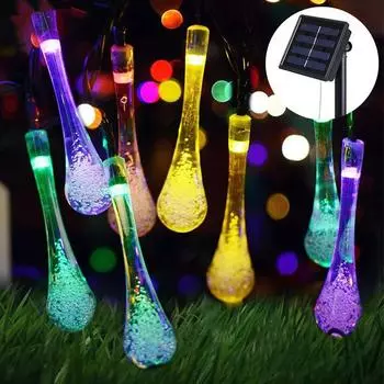 Outdoor Garden Decoration Solar String LED Lights Fairy Light for Wedding Christmas 2025 Festival Outdoor Party Decor 2025