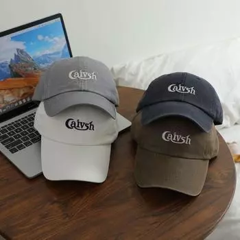 Outdoor Korea 2025 new baseball cap women s embroidered letters show face small cap men s couple sun hat tide M56-58cm чёрный