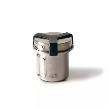 OUTDOOR MAN Cup noodle cooker Just the right size for standard cup noodles Can be cooked over an open flame with a kettle lid Comes with scales for