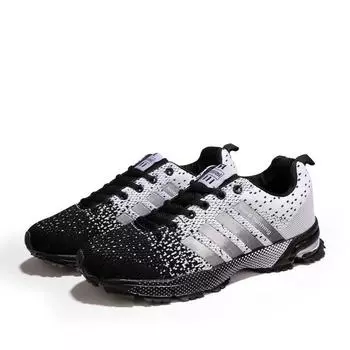 Outdoor Marathon Sports Men s Shoes Couple Women s Shoes Fly-woven Shoes Running Shoes 35