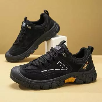 Outdoor men s shoes 2025 spring new thick-soled wear-resistant tooling shoes work low-top large-size casual shoes 39