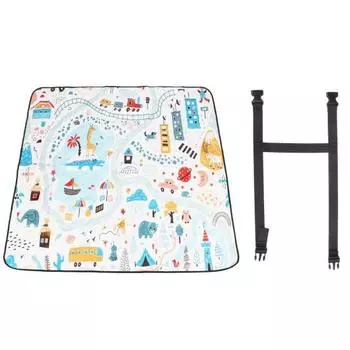 Outdoor Picnic Mat Waterproof Soft Comfortable Portable Camping Blanket for Travel Hiking L1.44 W1.44m