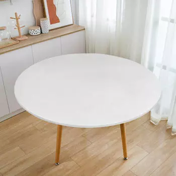 Чехол для стола для пикника на открытом воздухе, водонепроницаемая ткань для кемпинга и мероприятий 48inch_White