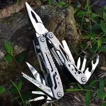 Outdoor Portable Folding Plier Multipurpose Repair Tools Multifunctional Pliers Folding Pliers Multi-tool Pocket Knife Pliers