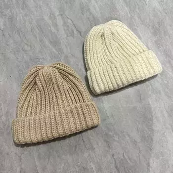 Outdoor rabbit fur knitted hat women s autumn and winter 2025 new big head circumference to keep warm, increase thickened wool hat to show M56-58cm хаки