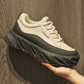 Outdoor Running Sneakers 44 Thick Sole Four Seasons Sports Shoes Man 2024 Trend Spring Hot Sale Men s Casual Fashion Comfortable 39