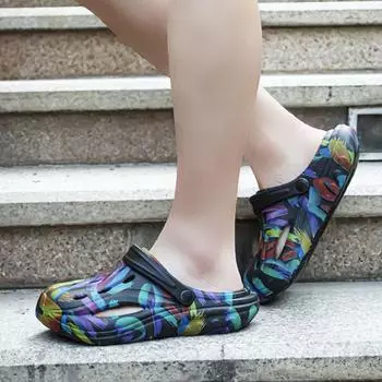 Outdoor Slippers For Men Slip-resistant Beach Sandals Man Comfortable Cheap Korean Style Casual 2024 Style Elegant Eva Shoes 39-40