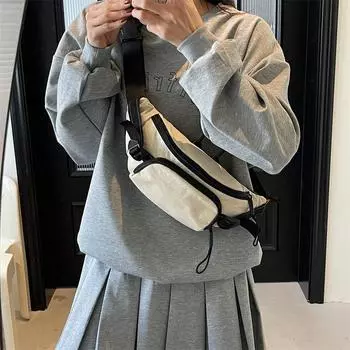 Спортивная нагрудная сумка унисекс, большая вместимость, поясная сумка на одно плечо, сумка через плечо красный